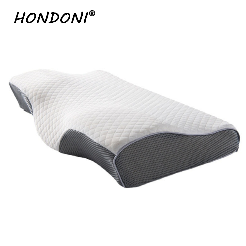 HONDONI H人體工學4D蝶型止鼾護頸低眠枕頭
