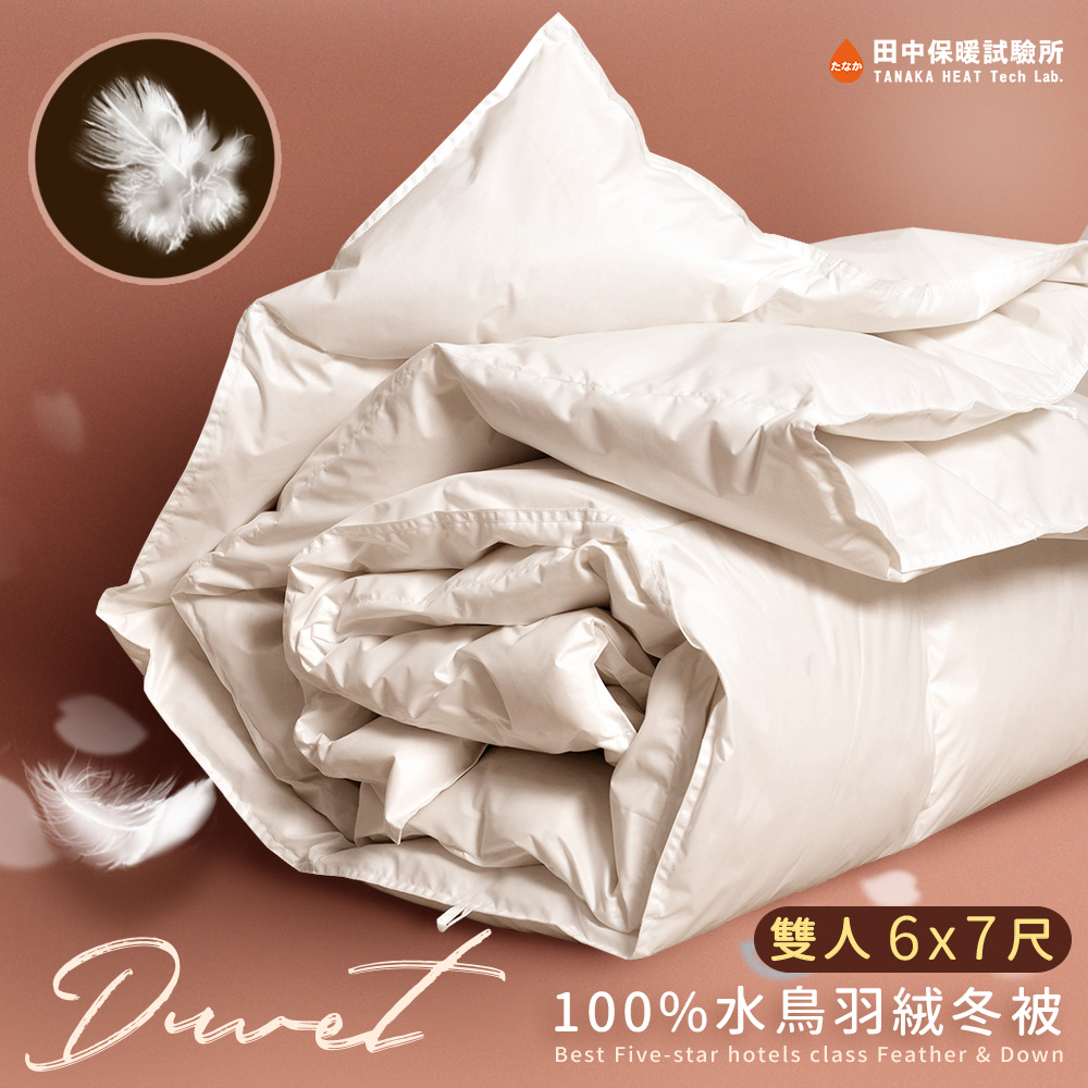 星級飯店專用 100%水鳥羽絨被 雙人6x7尺 特選羽絨 蓬鬆溫暖 舒適服貼 台灣製