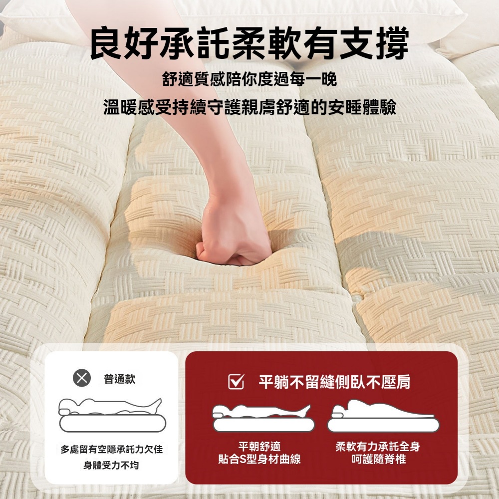 【伊達】床墊 酒店床墊 軟墊 家用臥室床褥 加厚墊褥 加厚褥子 榻榻米墊 宿舍單人墊被