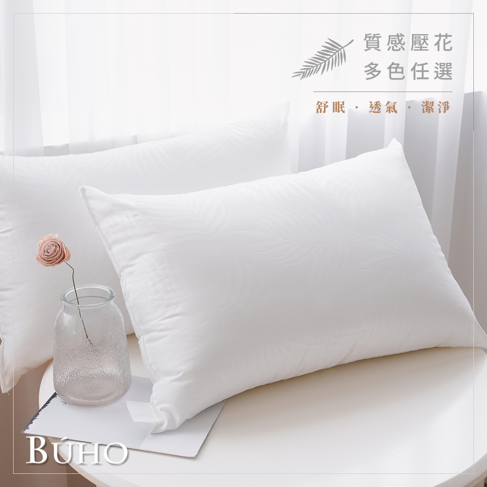 BUHO 布歐 可水洗舒眠抗菌機能枕-皎潔白(2入/組)(台灣製)