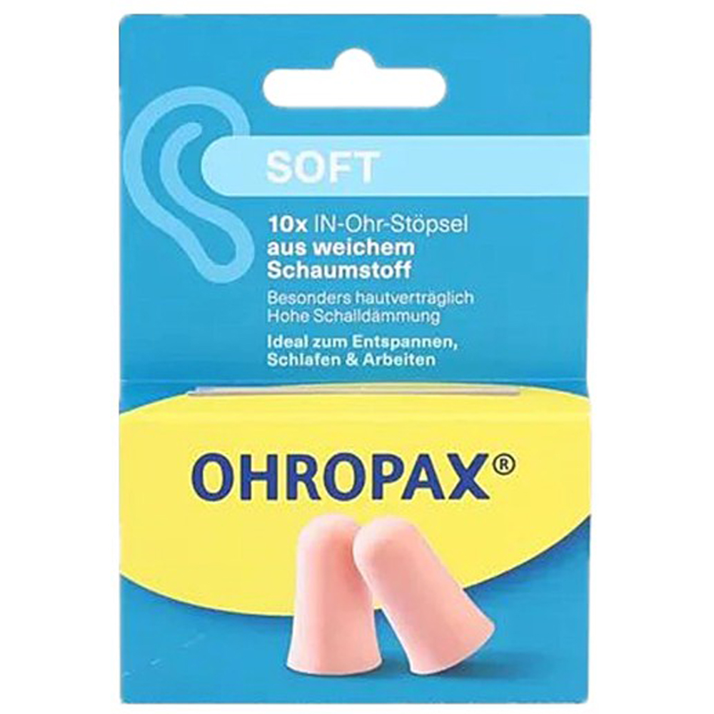 德國原裝進口 Ohropax Soft 隔音消音抗噪舒適耳塞 CE歐盟認證