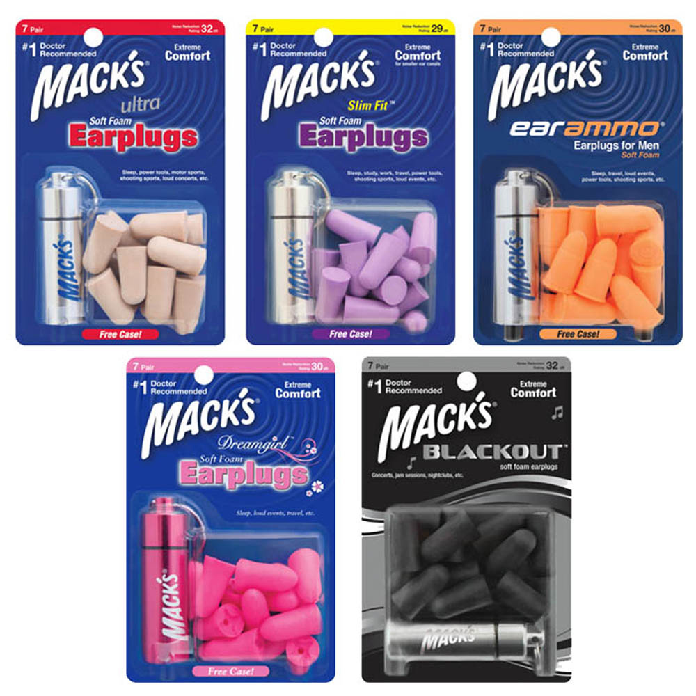 美國 Macks 泡棉耳塞 7副裝