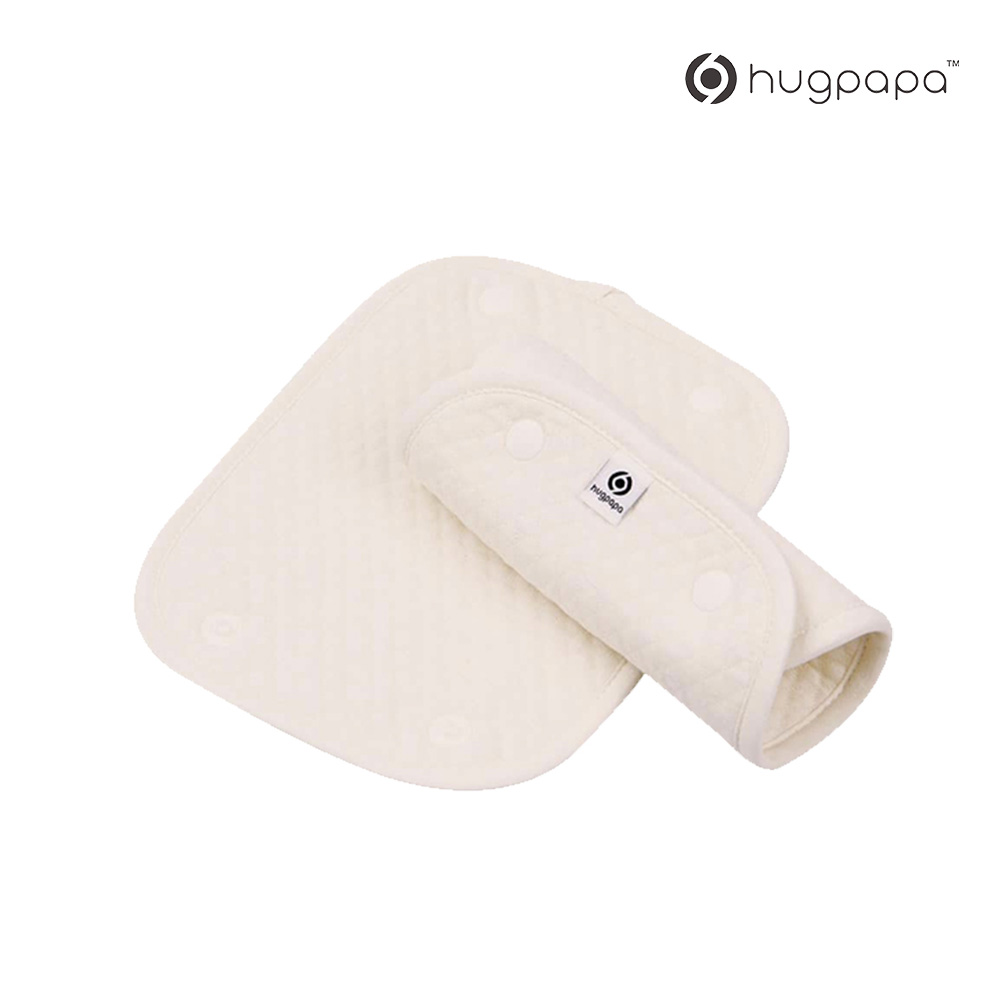 hugpapa 韓國100%有機棉背巾側口水巾(2入)