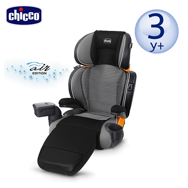 chicco KidFit Zip Plus成長型安全汽座Air版-典藏黑（其他規格）