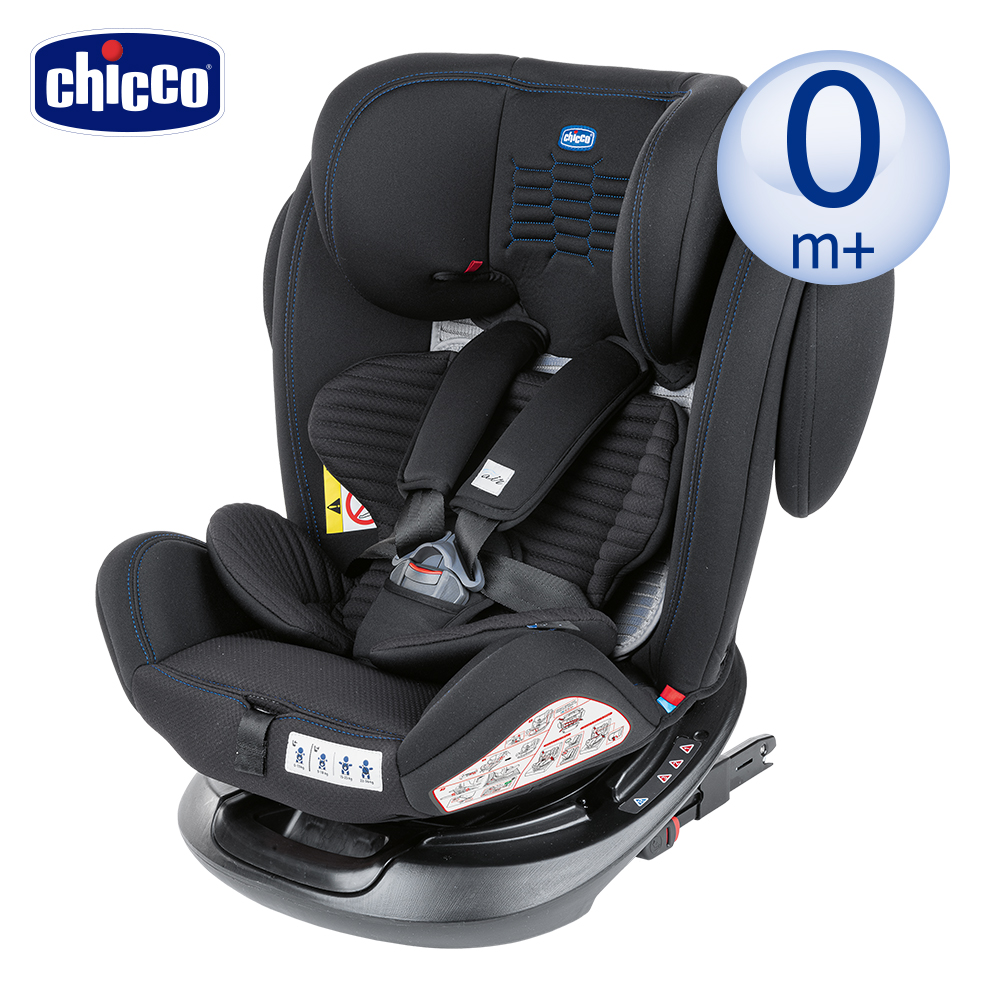 【chicco】Unico Plus 0123 Isofix安全汽座Air版-曜石黑