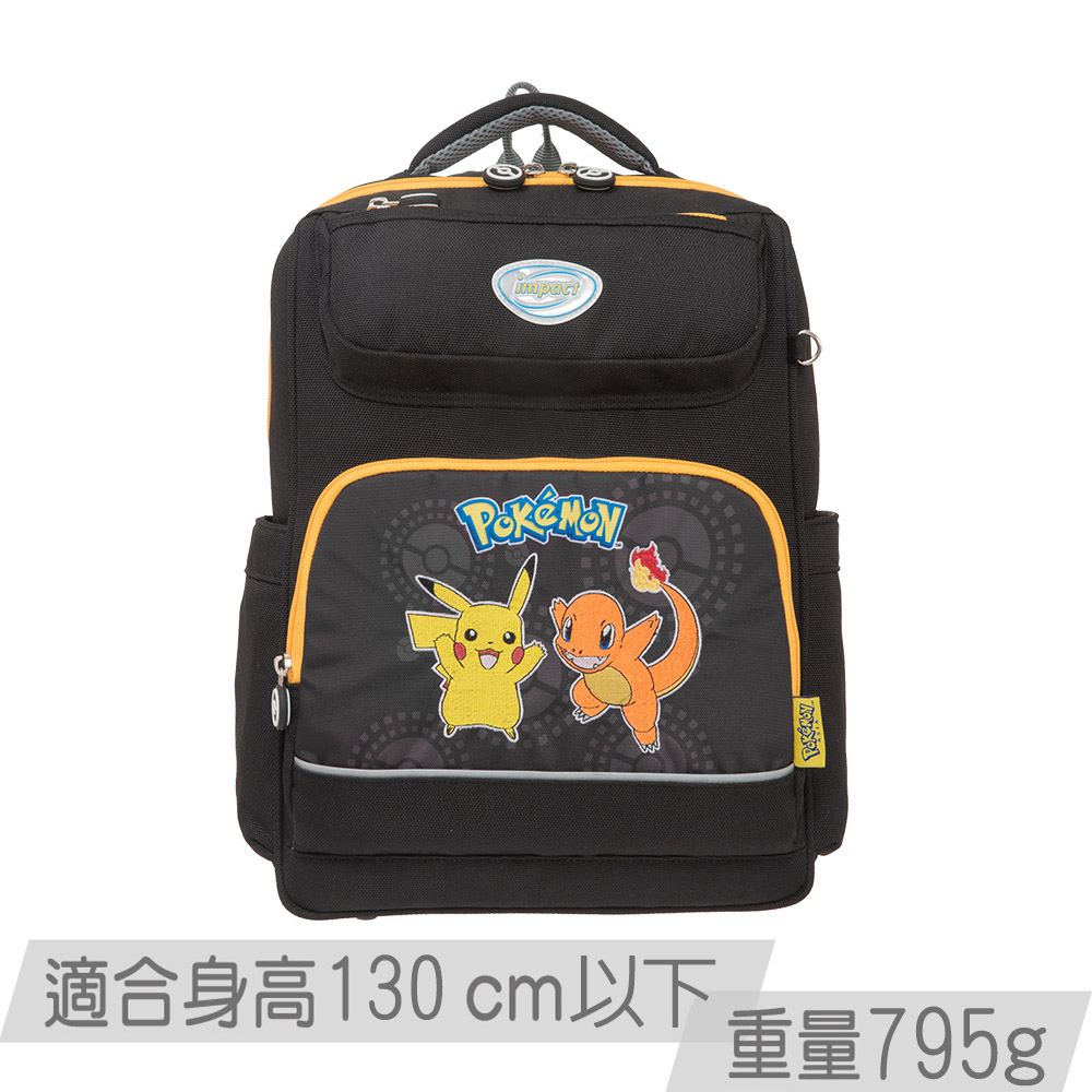 -寶可夢歐式輕量書包-黑色 IMPKM501BK