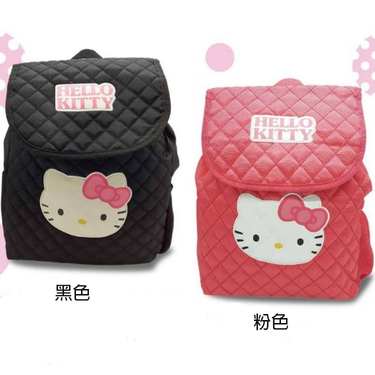Hello Kitty HELLO KITTY凱蒂貓格紋束口後背包包 413606/413607