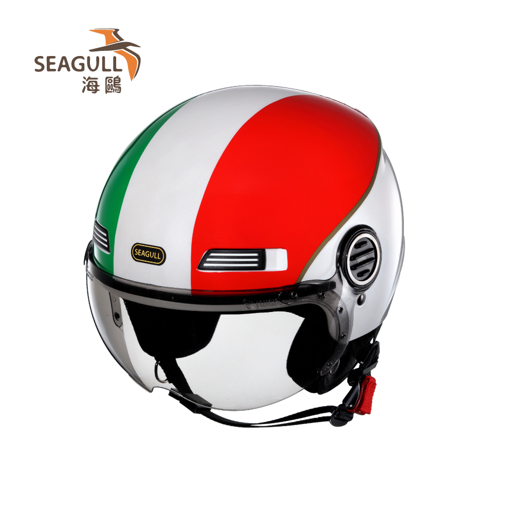 SEAGULL 海鷗 TW-107條紋霧彩安全帽