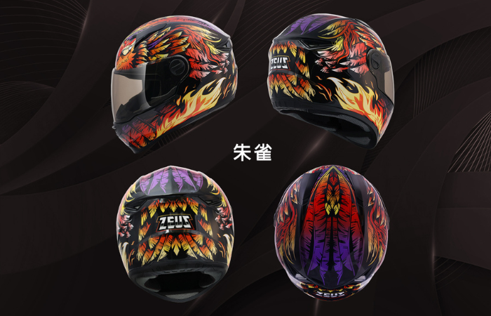 ZEUS 瑞獅ZS-811 AL63 神獸-朱雀(黑/紅) 全罩式安全帽- PChome 24h購物