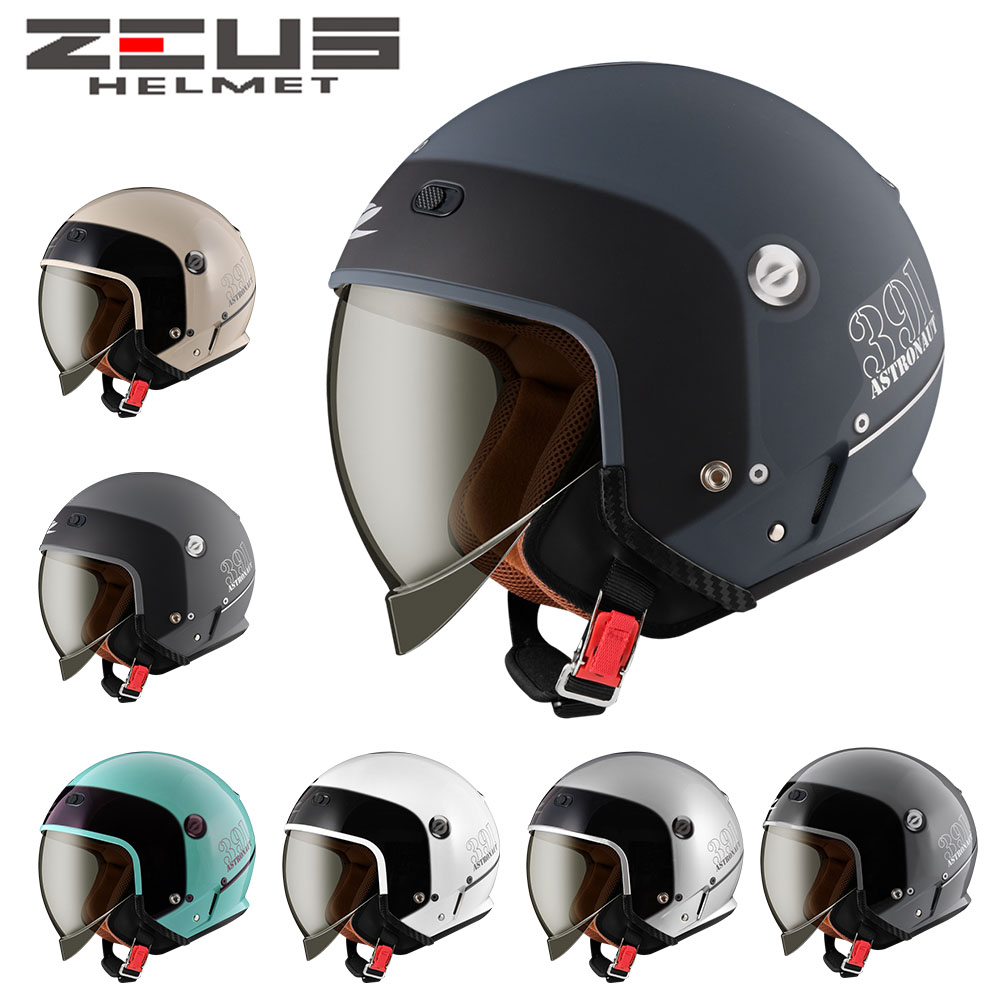 【 ZEUS 瑞獅 ZS 391 A28 】抗UV鏡片 半罩式 3/4罩安全帽 太空帽 ZS391