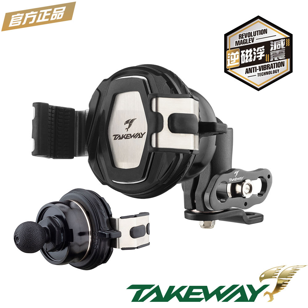 TAKEWAY 黑隼2手機座(逆磁浮減震後照鏡防盜版)LA3PH08ANVR