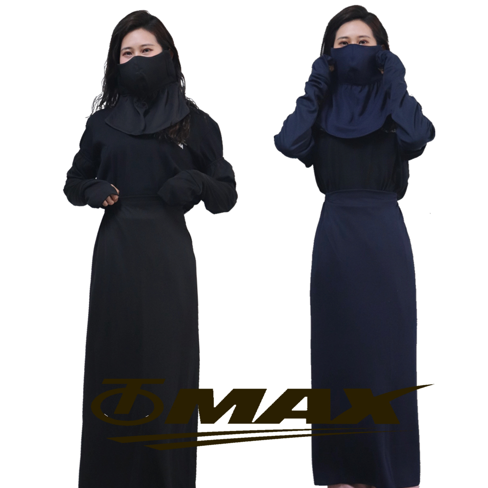 OMAX 透氣防曬袖套+防曬裙+護頸口罩(3件組合)（其他規格）