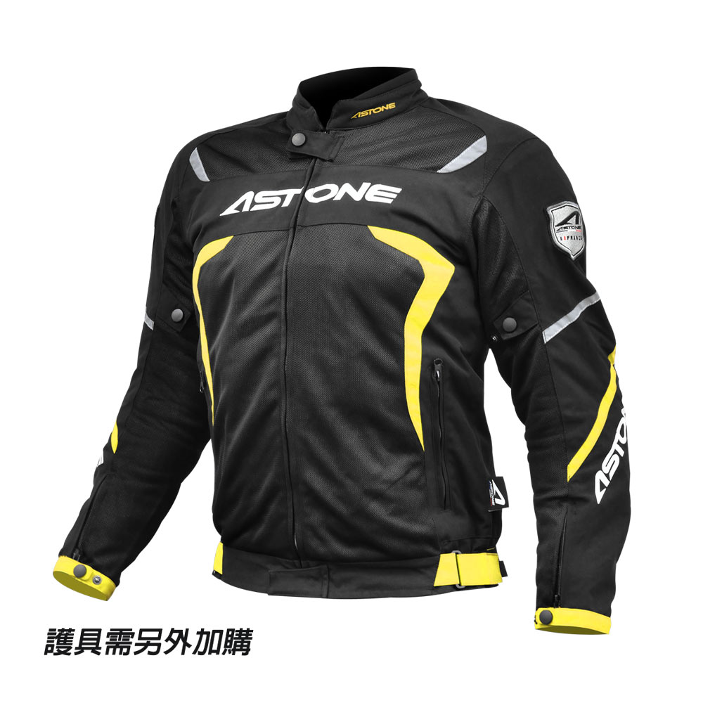 ASTONE 新款設計勁飆-騎士四季型防摔衣採用透氣網眼牛津布料製作充分提供騎乘所需的安全及機能性3D立體剪裁設計打造完美舒適度（其他規格）