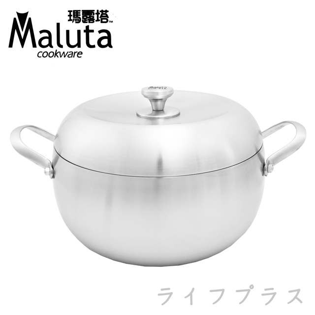 一品川流 Maluta_瑪露塔七層316不鏽鋼漲形蘋果湯鍋 / 火鍋-24cm (附蓋)