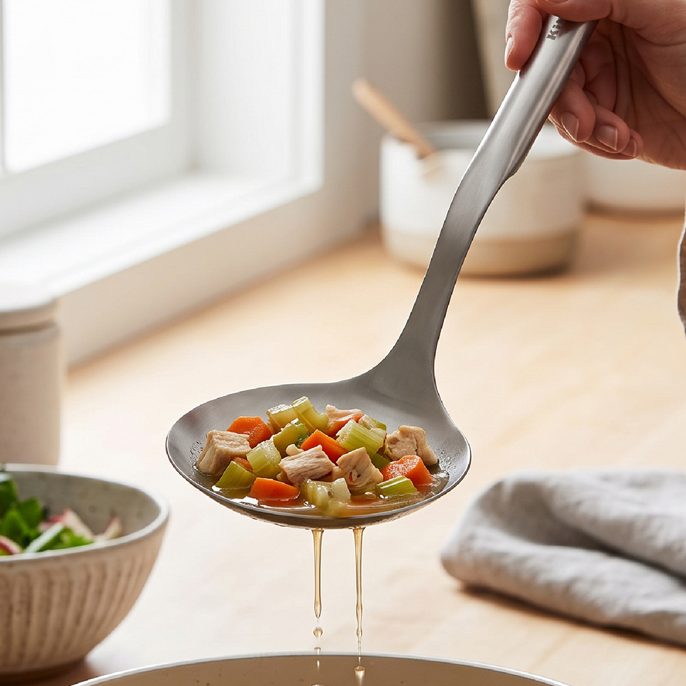 KitchenAid 美國 Premium不鏽鋼濾杓(34.5cm) / 撈杓 濾網 濾網勺 濾網杓 304不鏽鋼 可機洗 洗碗機可洗