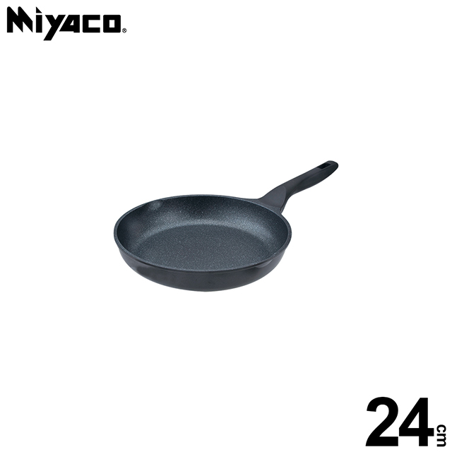 MIYACO 米雅可 礦岩鑄造不沾平底鍋24cm(無蓋)