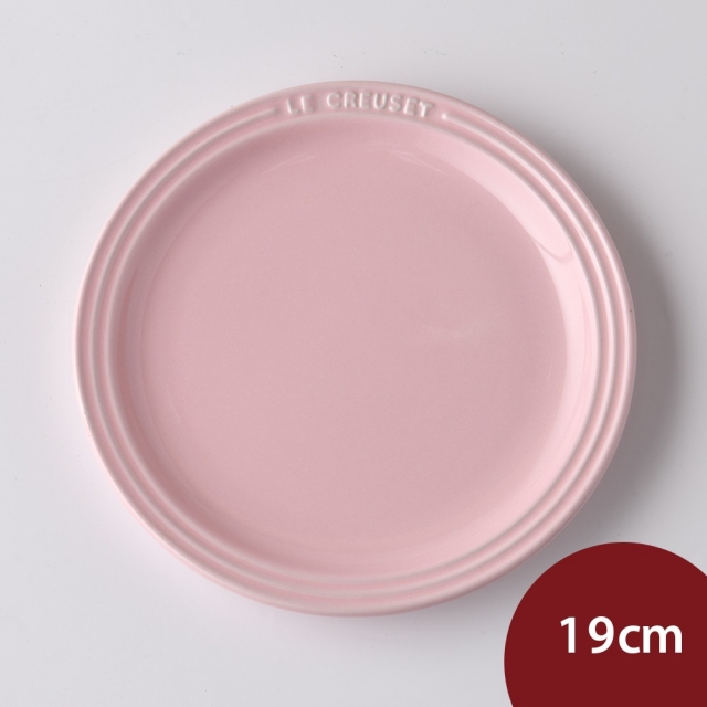 LE CREUSET 圓盤 19cm 雪紡粉