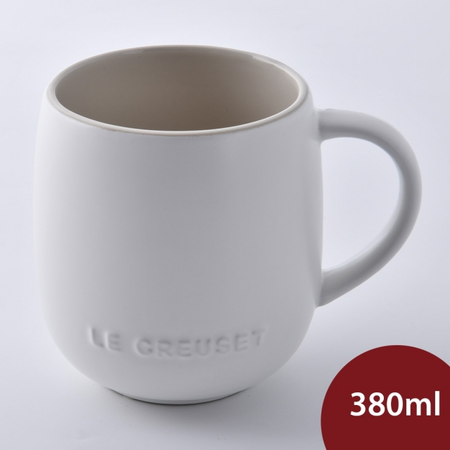 LE CREUSET 蛋蛋馬克杯 380ml 棉花白