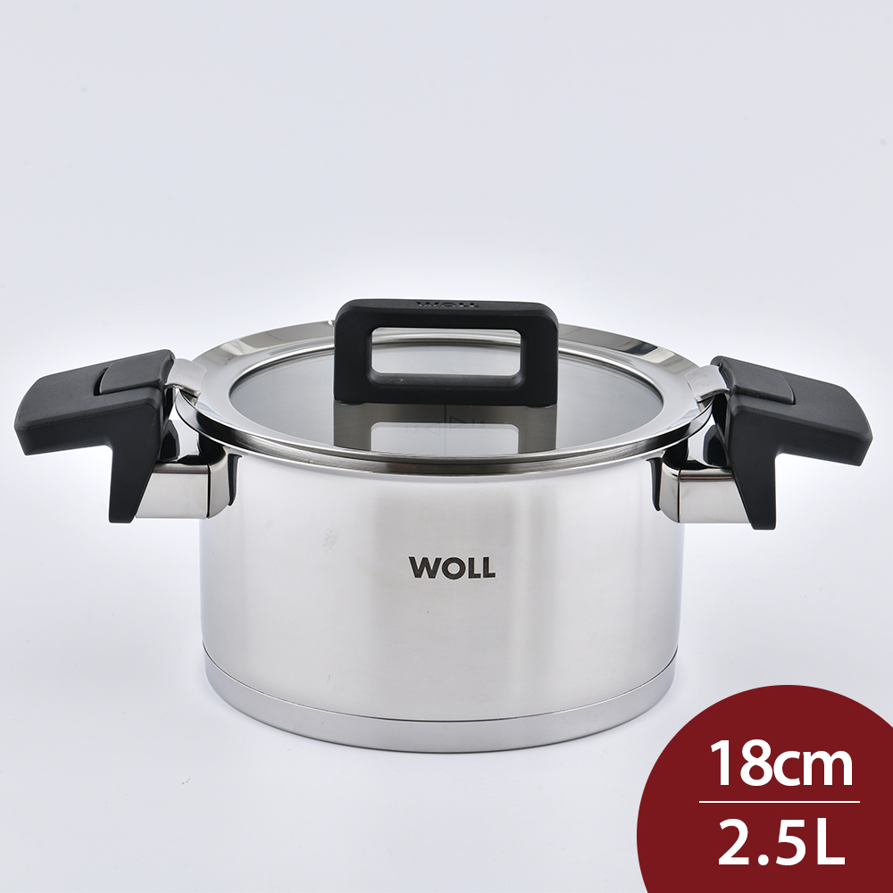 WOLL Concept 不鏽鋼湯鍋 (含蓋) 18cm 2.5L 燉鍋 雙耳鍋