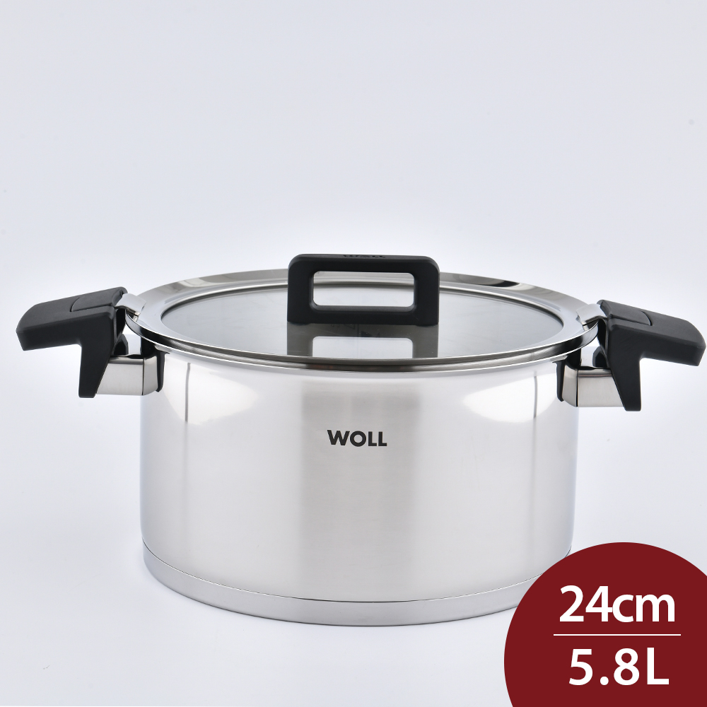 WOLL Concept 不鏽鋼 湯鍋 (含蓋) 24cm 5.8L 燉鍋 雙耳鍋