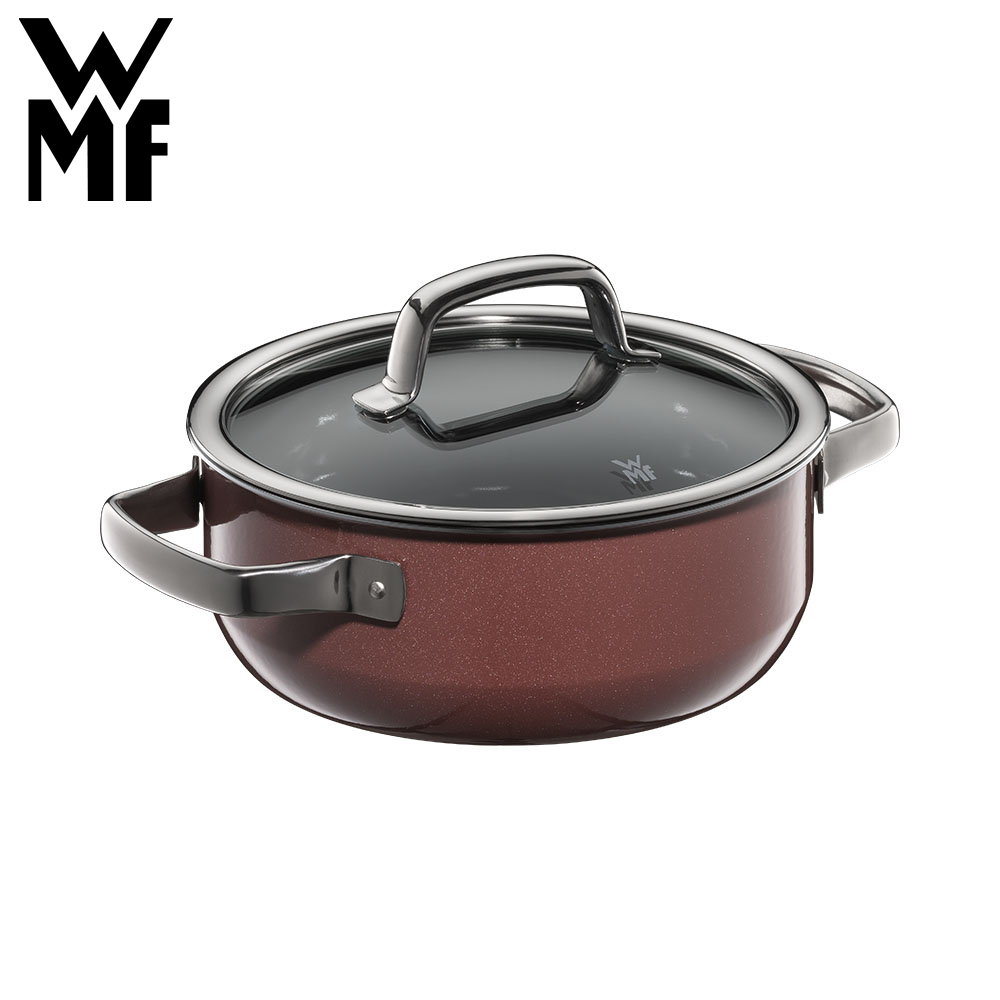 WMF FUSIONTEC MINERAL 低身湯鍋 20CM 2.4L (玫瑰金色)▼贈Sistema密封保鮮盒1.9Lx2+4Lx2