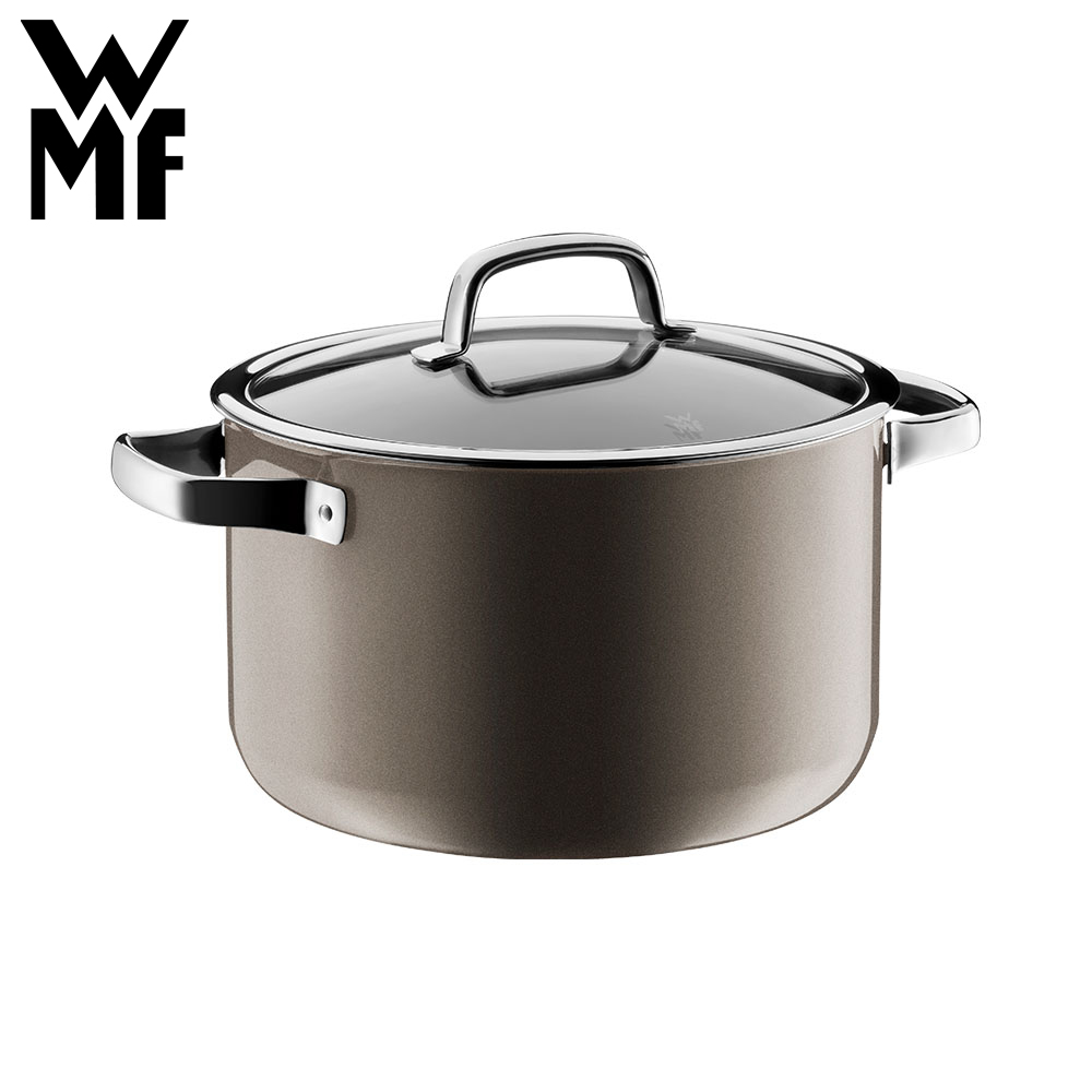 WMF FUSIONTEC MINERAL 高身湯鍋 24CM 6.4L (銅金色)▼贈Sistema密封保鮮盒1.9Lx2+4Lx2