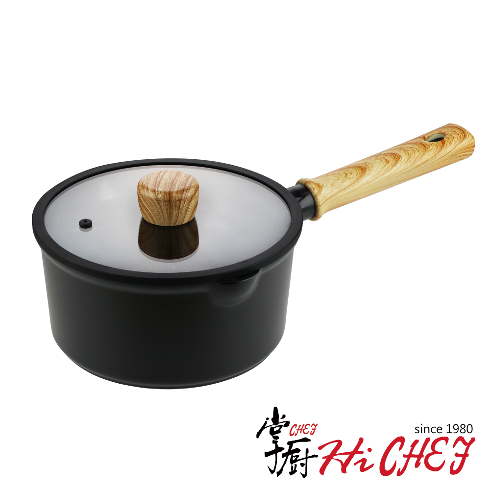 掌廚 《HiCHEF》森岩 鑄造不沾鍋湯鍋 20cm (IH爐/電磁爐可用)
