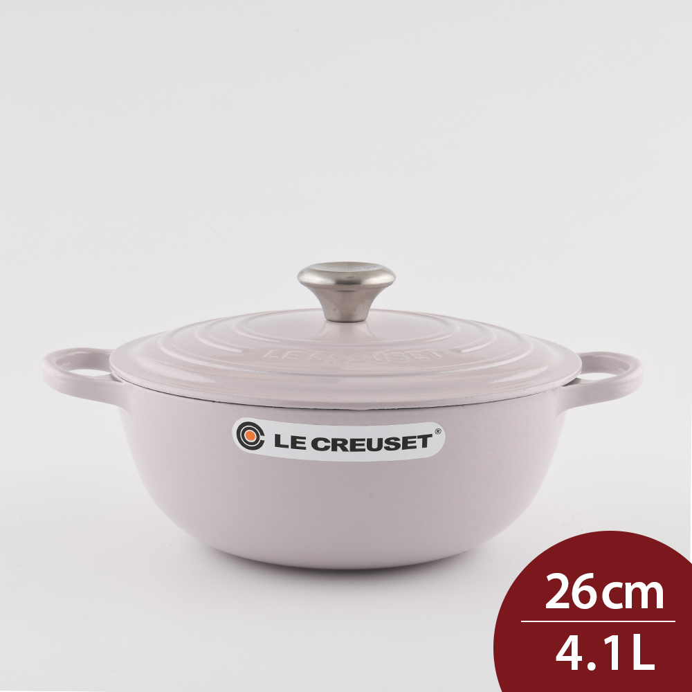 LE CREUSET 典藏媽咪鑄鐵鍋 26cm 4.1L 柔粉紫 媽咪鍋