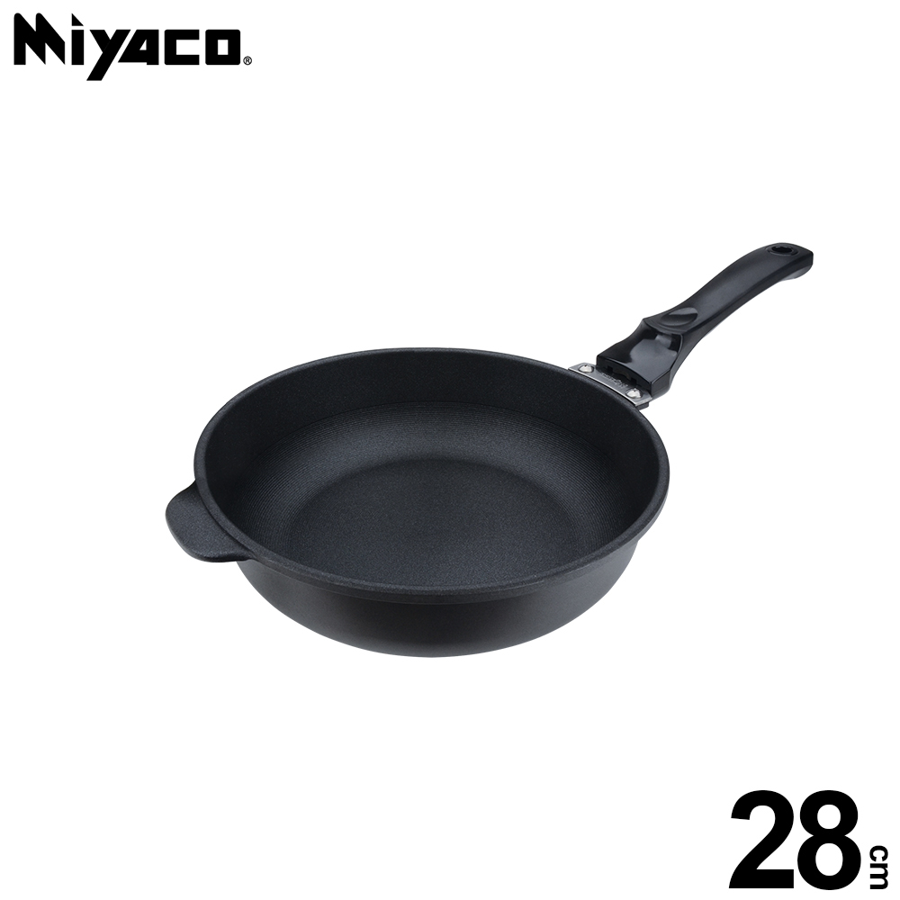 MIYACO 米雅可 遠紅外線陶瓷不沾深型平底鍋 28cm(無蓋)