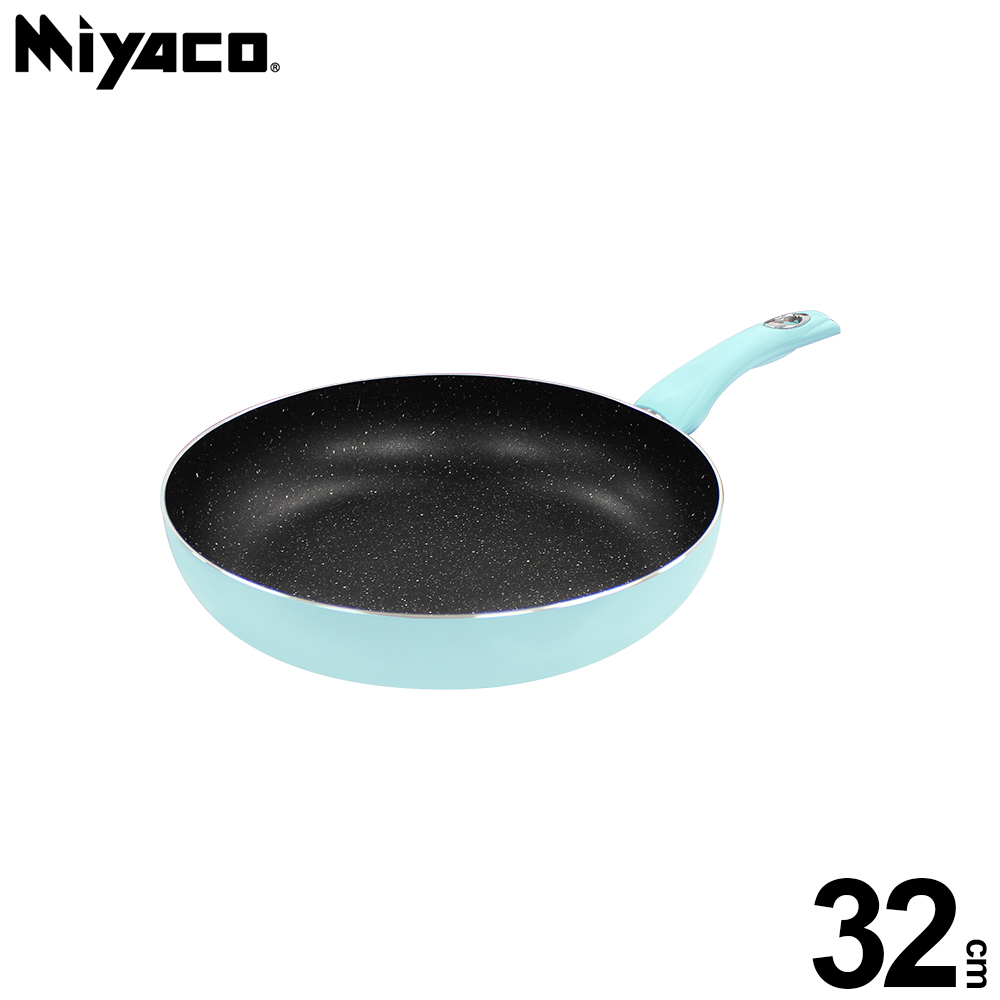 MIYACO 米雅可 輕&漾導磁不沾平煎鍋 32cm(無蓋) 台灣製造