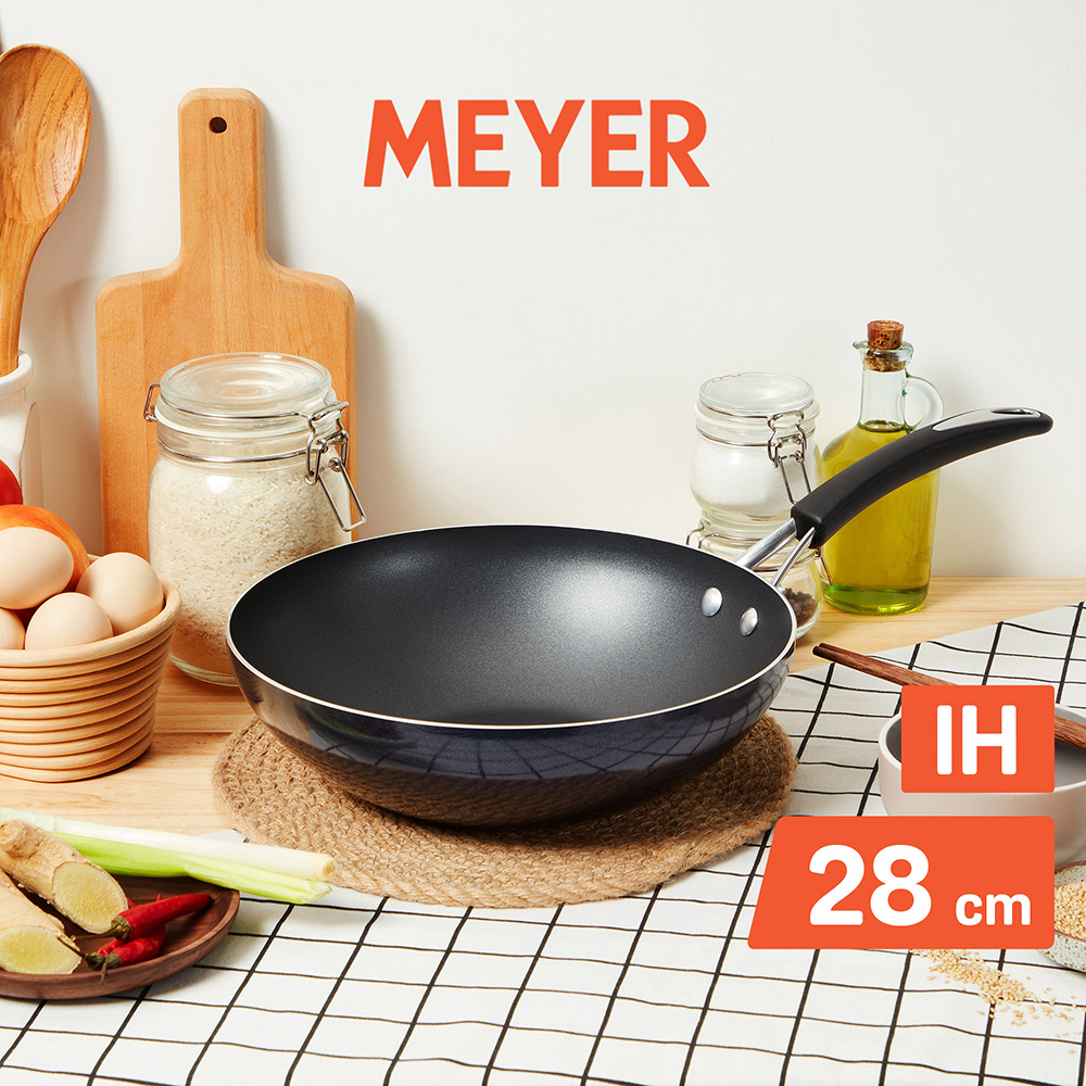 MEYER 美亞 IH藍寶石導磁不沾鍋 28CM炒鍋 - 超能系列