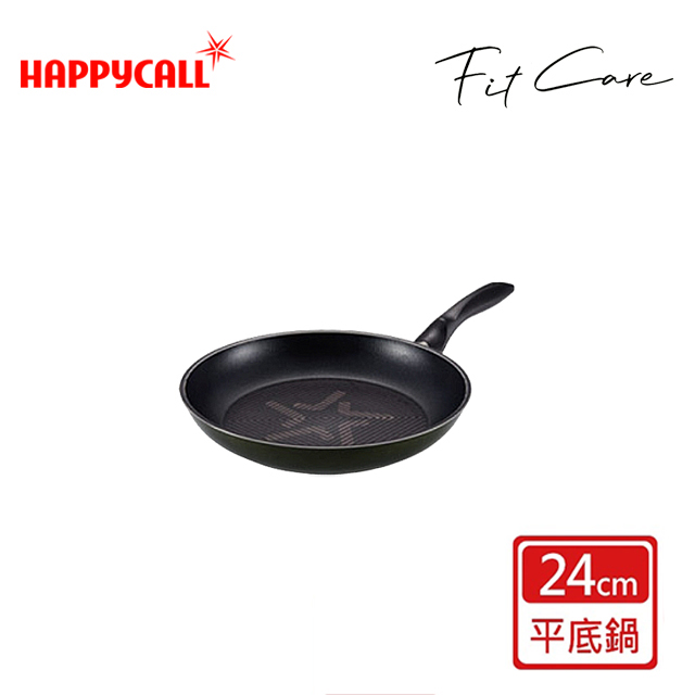 Happycall 韓國製FitCare IH石墨烯瞬熱鈦鑽不沾鍋平底鍋24cm-電磁爐適用
