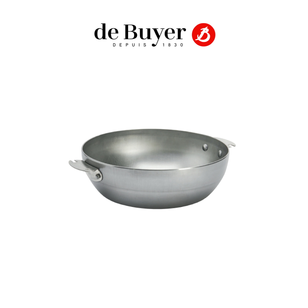 de Buyer 畢耶 LOQY活動柄系列 原礦蜂蠟深煎炒鍋24cm(握柄另購) 鐵鍋 / 碳鋼鍋