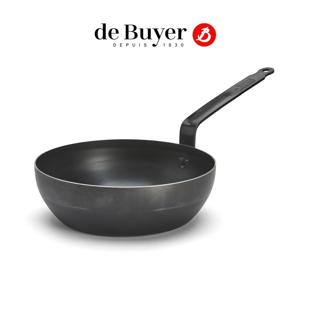 de Buyer 畢耶 輕礦藍鐵系列 單柄深煎炒鍋24cm / 鐵鍋