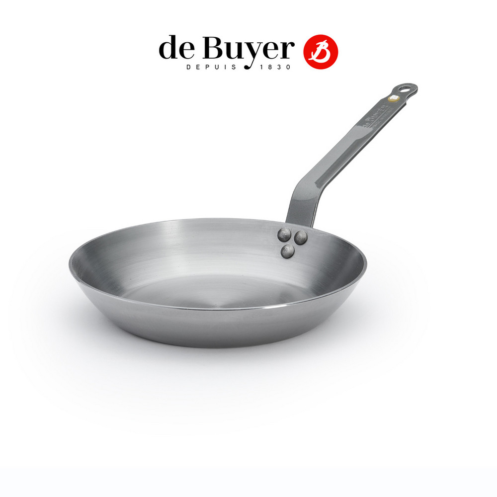 de Buyer 畢耶 原礦蜂蠟系列 傳統柄平底鍋24cm/鐵鍋