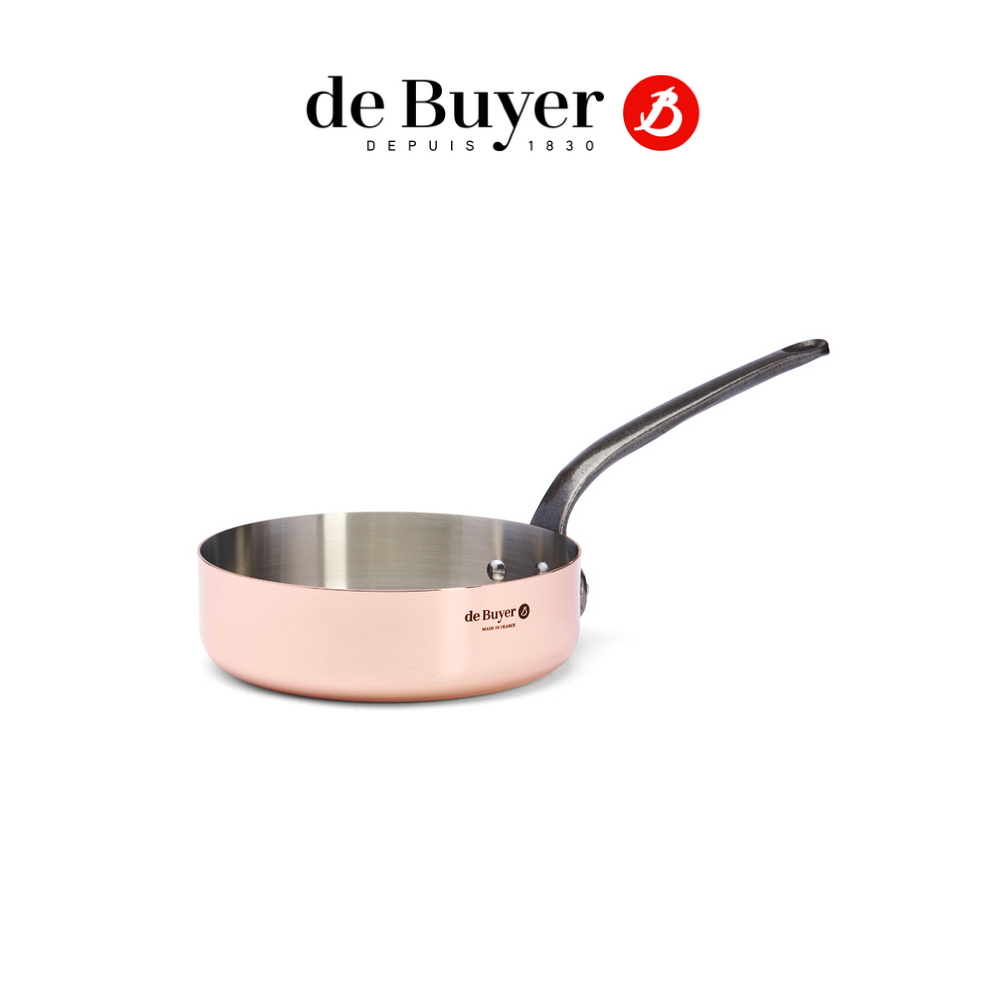 de Buyer 畢耶 法國『Inocuivre銅鍋系列』鑄鐵柄主廚鍋24cm