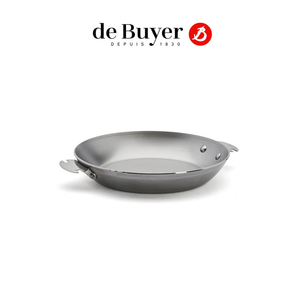 de Buyer 畢耶 LOQY活動柄系列 原礦蜂蠟平底鐵鍋24cm(握柄另購)