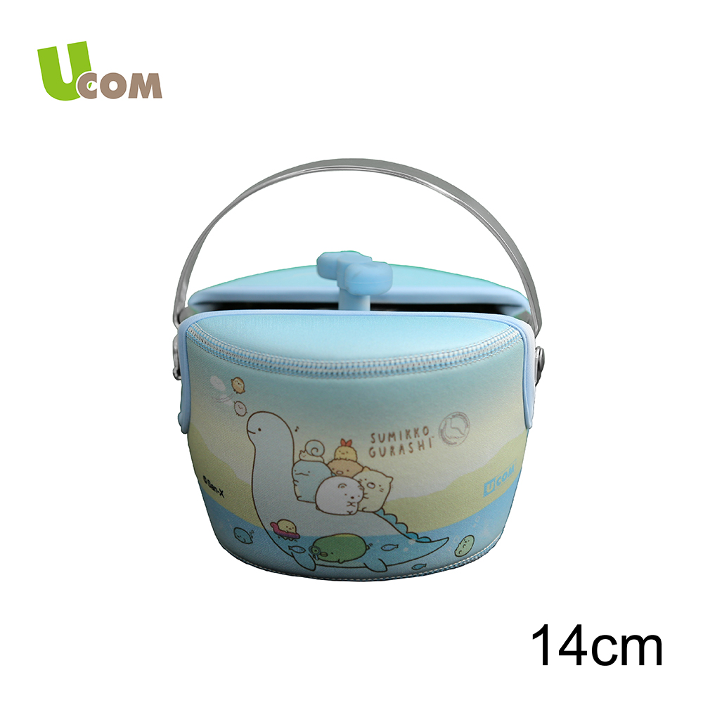 UCOM 益康屋 【瑞康屋】角落小夥伴系列蝴蝶結防溢提鍋附提袋14CM(1L羽量獨享款)