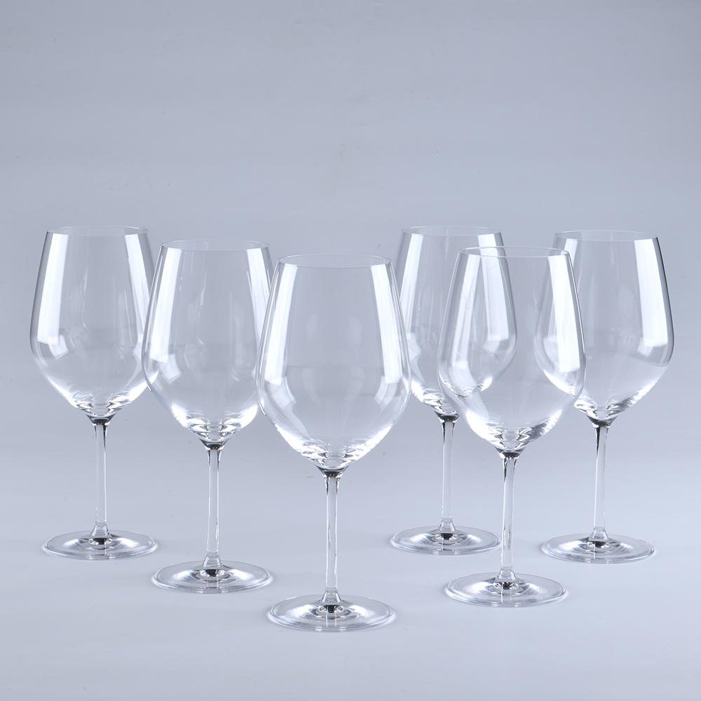 水晶玻璃杯 WMF Easy Plus 水晶玻璃勃根地酒杯水晶杯玻璃杯紅酒杯6入
