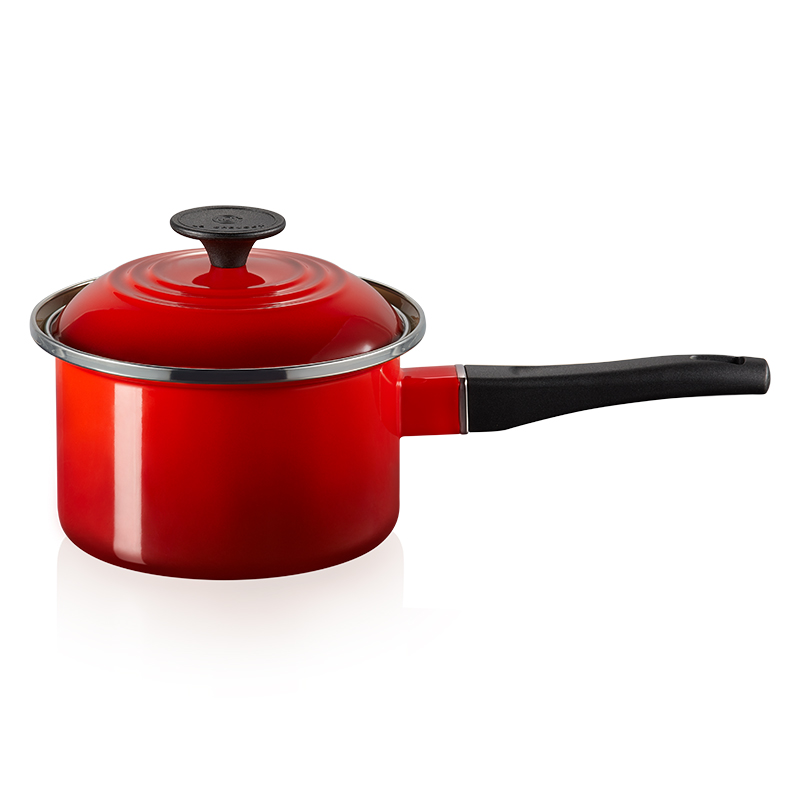 LE CREUSET -琺瑯單柄調理鍋16cm (櫻桃紅) - PChome 24h購物