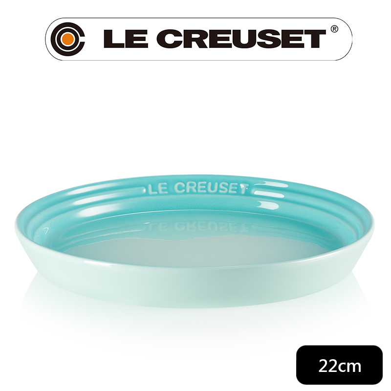 LE CREUSET -新采和風系列瓷器圓盤22cm (薄荷綠)