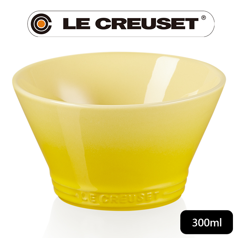 LE CREUSET -新采和風系列-瓷器味增湯碗300ml (閃亮黃)