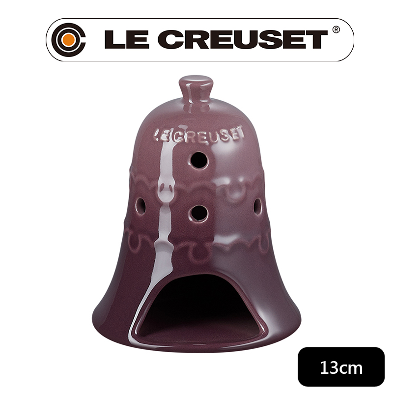 LE CREUSET -雪藏時光系列瓷器鈴鐺造型燭台 (無花果)