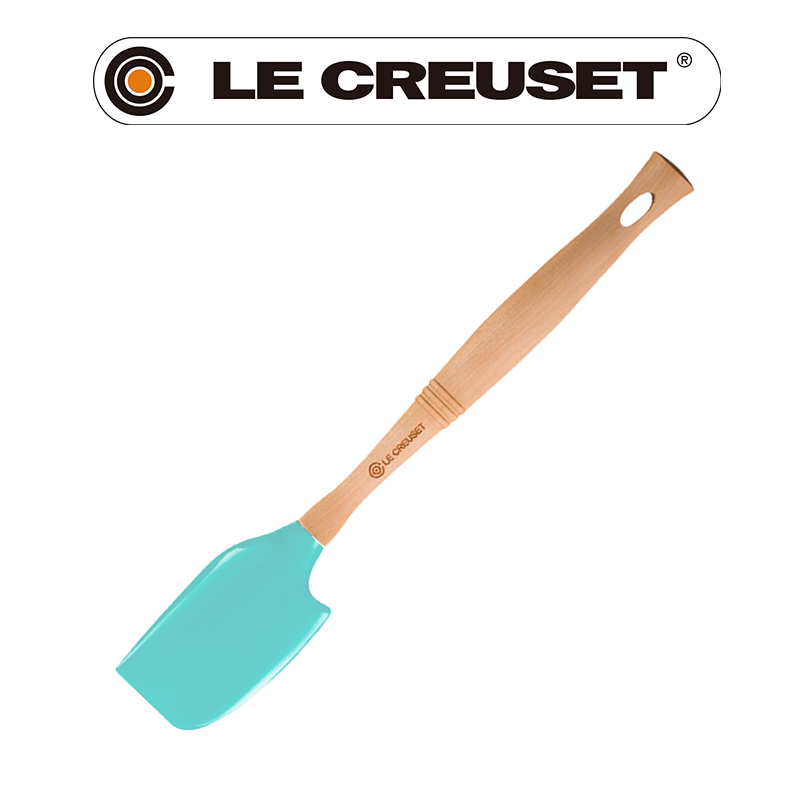 LE CREUSET -耐熱矽膠V中鏟 (薄荷綠)