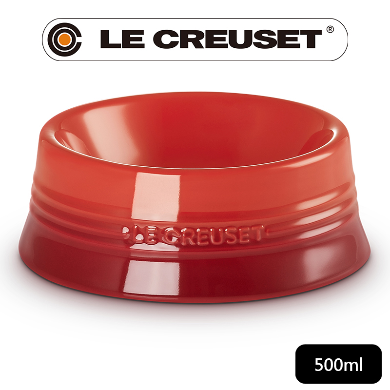 LE CREUSET -瓷器寵物餐碗 (中) (蘋果)