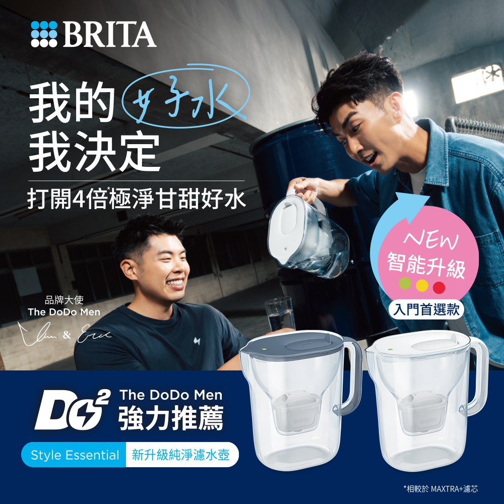 【官方直營】Style Essential 新升級純淨濾水壺 好狀態入門組(共4芯)
