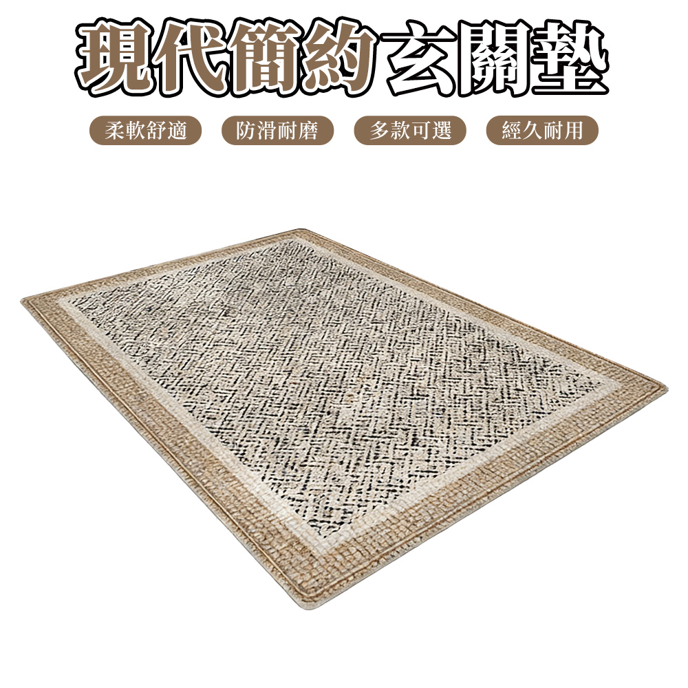 【木洸】玄關防滑防污入戶進門墊 地墊 地毯 玄關墊 防滑墊 迎賓墊 腳踏墊-120*160CM