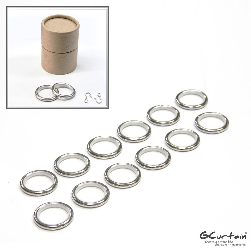 GCurtain 金屬窗簾環靜音環消音環 #RSG001K-20 (內圈30mm) 20入/組