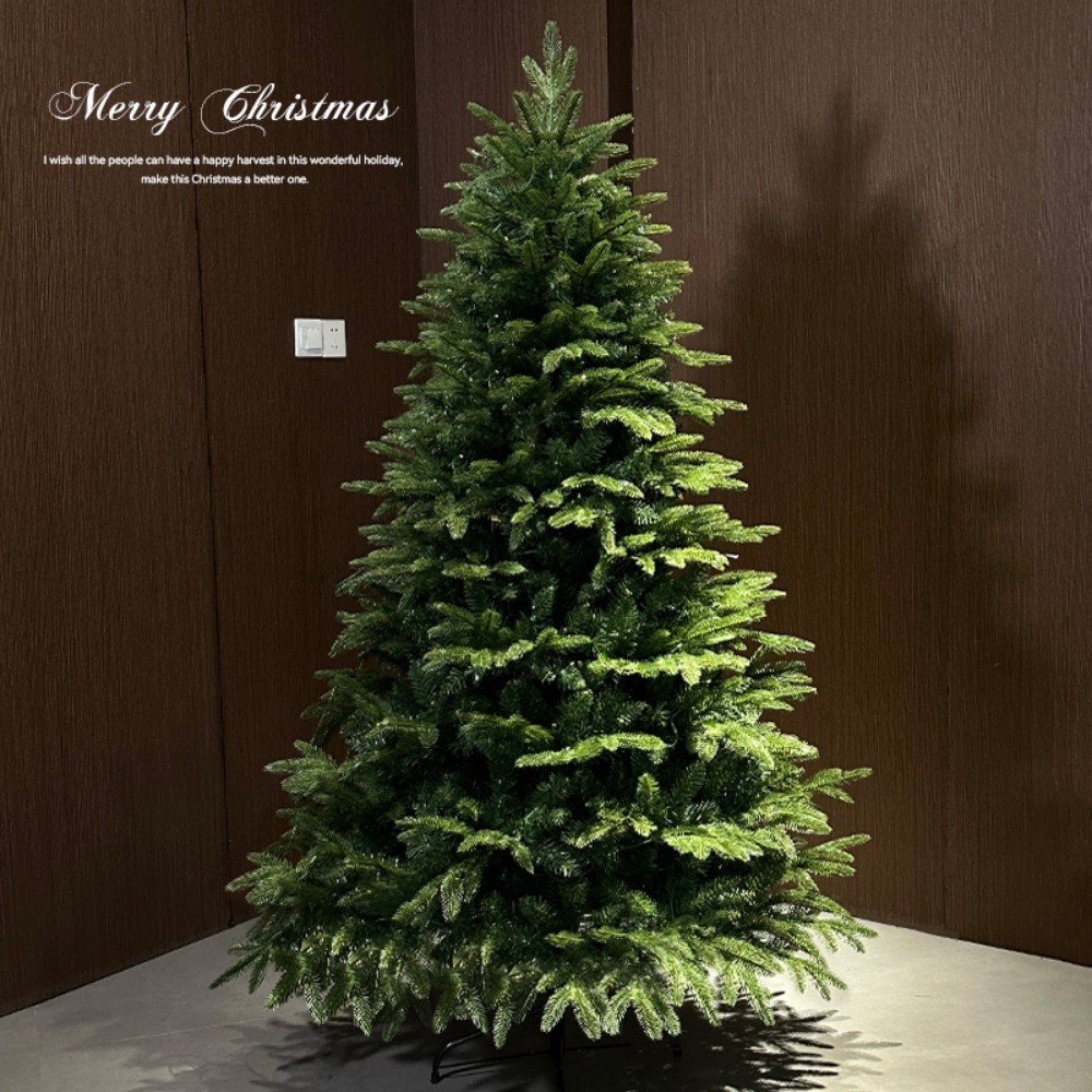 【木洸】帶燈加密聖誕裸樹 1.2米PE材質環保聖誕樹 帶燈200燈頭適合緊湊房間聖誕樹