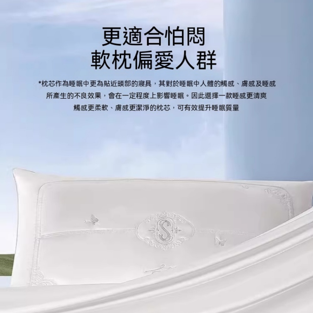 ZHENCAI 臻彩 家紡枕 蠶絲枕 酒店絲綿枕 呵護頸椎軟枕 午睡枕 舒適 清涼
